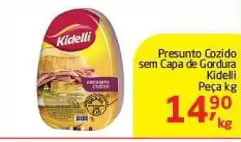 Tenda Atacado Presunto Cozido Sem Capa De Gordura Kidelli 1kg oferta