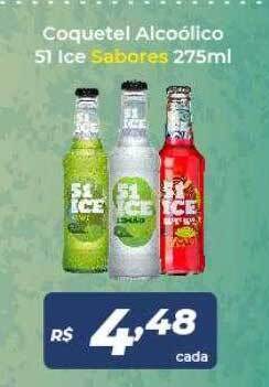 Atakarejo Coquetel alcoólico 51 ice sabores oferta