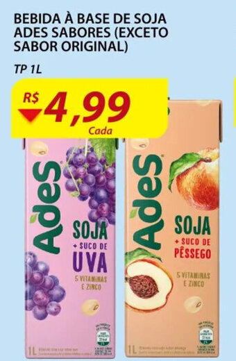 Assaí Atacadista Bebida A base de Soja Ades Sabores 1L oferta