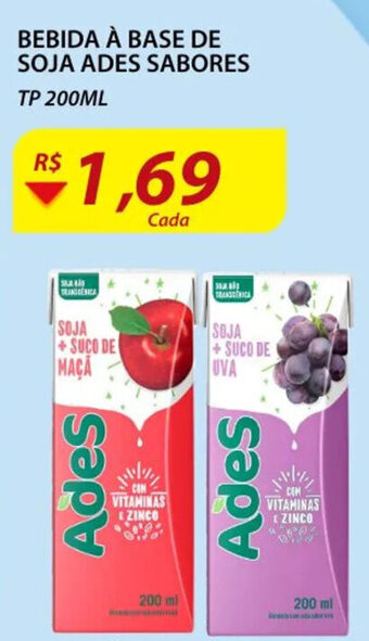 Assaí Atacadista Bebida A base de Soja Ades Sabores 200ml oferta