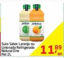 Tenda Atacado Suco Sabor Laranja Ou Limonada Refrigerado Natural One 2L oferta