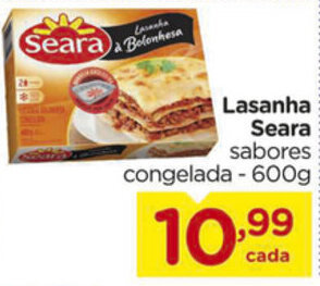 Carrefour Lasanha Seara 600g oferta