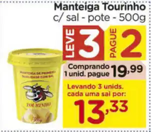 Manteiga Tourinho pote 500g
