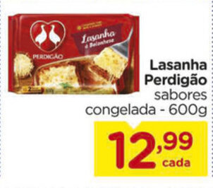 Carrefour Lasanha Perdigao 600g oferta
