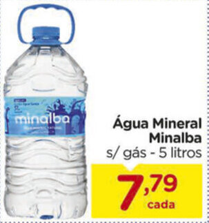 Carrefour Agua Mineral Minalba 5L oferta