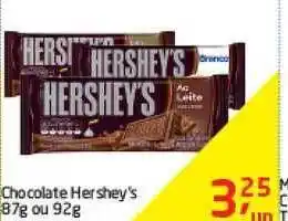 Tenda Atacado Chocolate Hershey's 87g ou 92g oferta