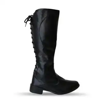 C&A Bota montaria amarração hilary zatta caçados preto oferta