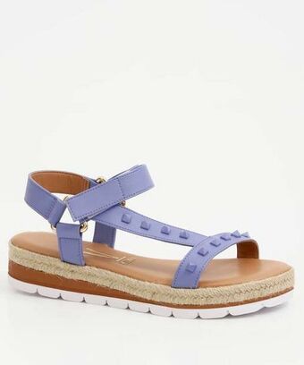 Marisa Sandália anabela feminina tachas tressê vizzano oferta