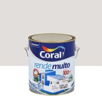 Tinta acrílica fosco rende muito standard branco neve 3,6l coral
