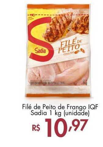 Supermercados Imperatriz Filé De Peito De Frango Iqf Sadia 1kg oferta