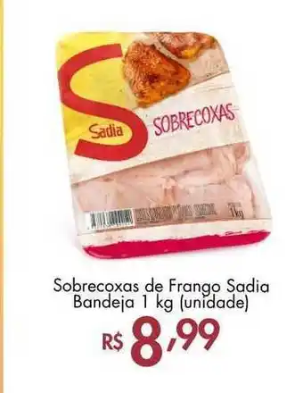 Supermercados Imperatriz Sobrecoxa De Frango Sadia 1kg oferta