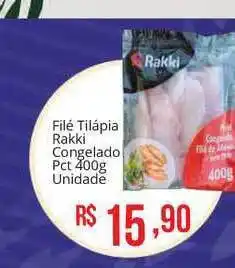 Mart Minas Filé Tilápia Rakki Congelado Pct 400g oferta