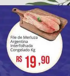 Mart Minas Filé De Merluza Argentina Interfolhada Congelado 1kg oferta