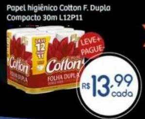 Papel higiênico cotton f dupla compacto 30m l12p11