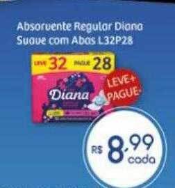 Absorvente regular diana suave com abas