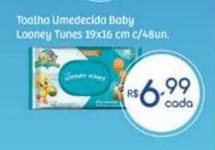 Toalha umedecida baby looney tunes