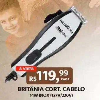 Britânia cort. cabelo 14w inox