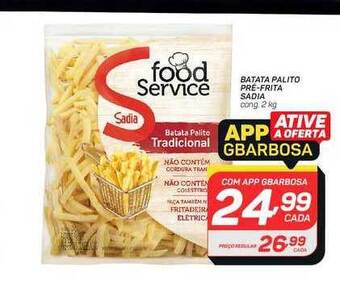 GBarbosa Batata palito pré-frita sadia oferta