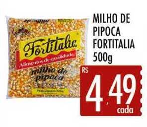 Supermercados Avenida Milho de pipoca fortitalia oferta