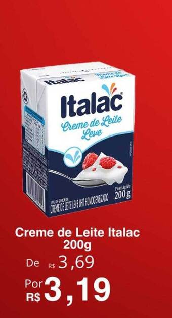 VN Autosserviço Creme de leite italac oferta