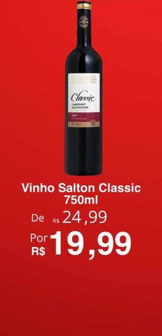 VN Autosserviço Vinho salton classic oferta