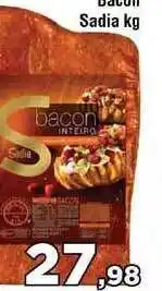 Copercana Bacon Sadia 1kg oferta