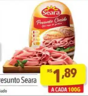 Supermercados Condor Presunto Seara Fatiado 100g oferta