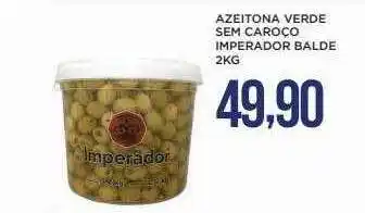 Azeitona verde sem caroço imperador balde