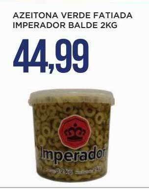 Apoio Mineiro Azeitona verde fatiada imperador balde oferta
