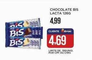 Apoio Mineiro Chocolate lacta oferta