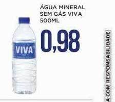 Apoio Mineiro Água mineral sem gás viva oferta