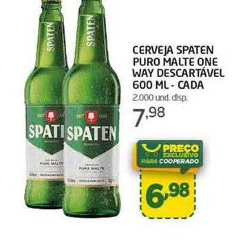 Cooper Cerveja spaten puro malte one way descartável oferta