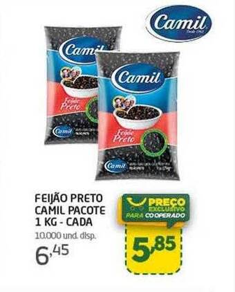 Cooper Feijão preto camil oferta