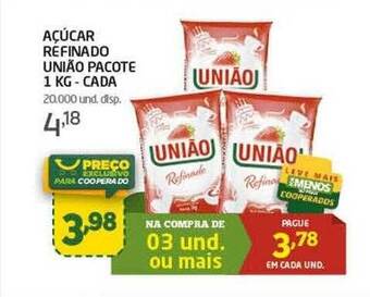Cooper Açúcar refinado união oferta