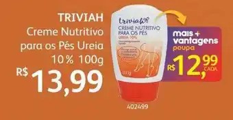 Triviah creme nutritivo para os pés ureia