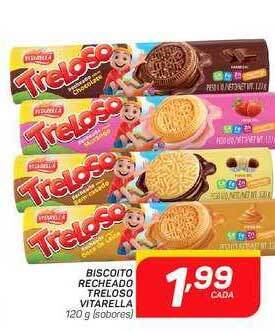 GBarbosa Biscoito recheado treloso vitarella oferta