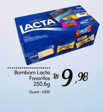 Giassi Supermercados Bombom lacta favoritos oferta