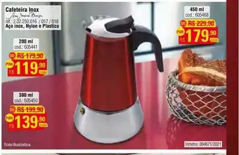 Preçolândia Cafeteira inox oferta