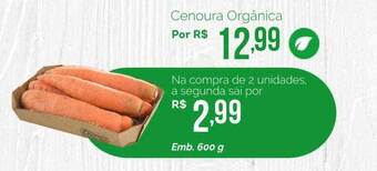 Oba Hortifruti Cenoura orgânica oferta