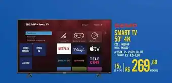 Zema Semp smart tv 50 oferta