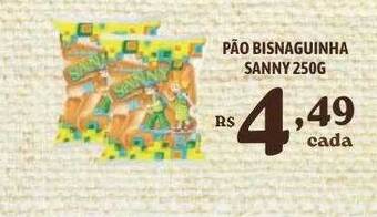 Bahamas Supermercados Pão bisnaguinha sanny oferta