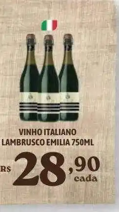 Bahamas Supermercados Vinho italiano lambrusco emilia oferta