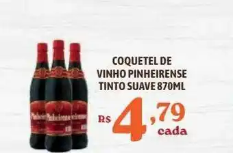 Bahamas Supermercados Coquetel de vinho pinheirense tinto suave oferta