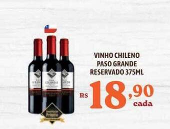 Bahamas Supermercados Vinho chileno paso grande reservado oferta