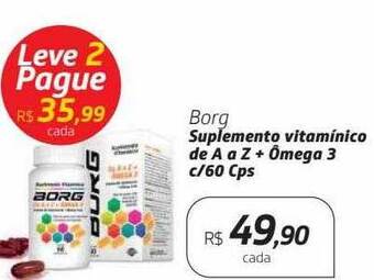 Drogal Borg suplemento vitamínico de a a z + ômega 3 oferta