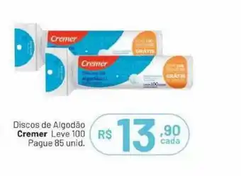 Discos de algodão cremer