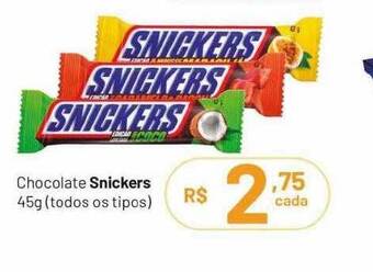 Farmácias Descontão Chocolate snickers todos os tipos oferta