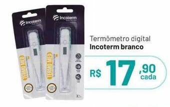 Termômetro digital incoterm branco