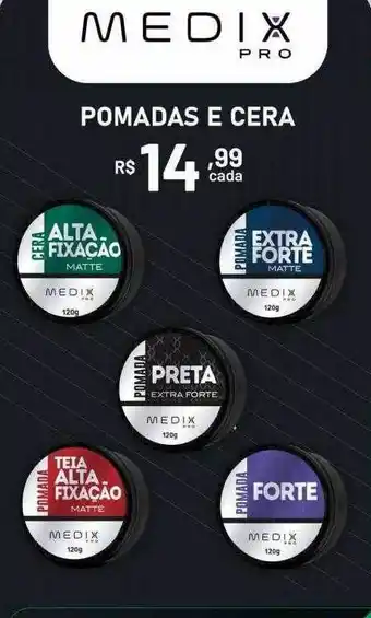 Pomadas e cera