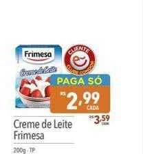Supermercados Condor Creme de leite frimesa oferta